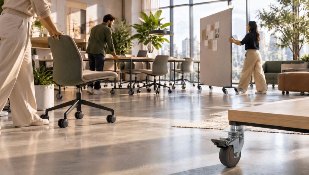 o papel dos rodízios na experiência de coworkings e espaços compartilhados